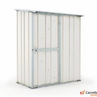 Casetta box giardino in Acciaio 155x100cm bianco