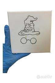 Tela 15x15 ricamato a mano di Harry Potter