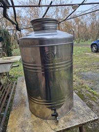 contenitore acciaio per olio e altro