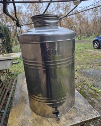 contenitore acciaio per olio e altro