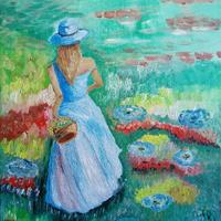 Olio su tela: "Primavera" - 50x70cm