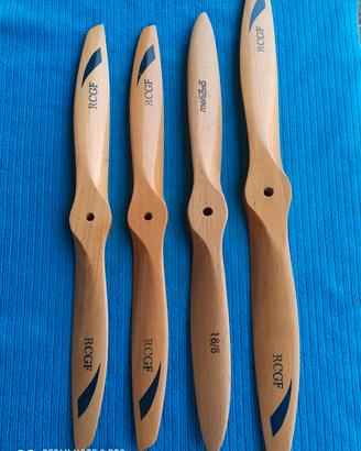 aeromodellismo. eliche nuove legno