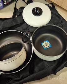 Set di pentole e padelle ceramica e teflon 