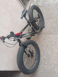 bicicletta fat 24" montano in alluminio 