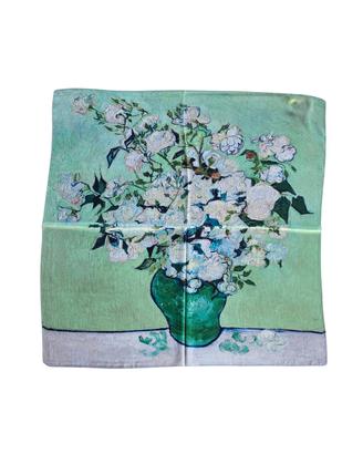 Foulard 70x70 cm in seta al 70% e viscosa al 30% 