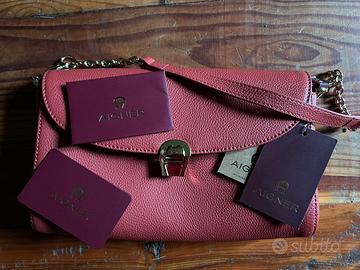 Borsa in pelle rossa Aigner