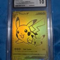 Pikachu V 145 Black Star CGC 10