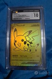 Pikachu V 145 Black Star CGC 10