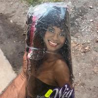 Parrucca wig marrone