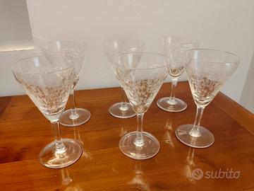 bicchieri a calice vintage 