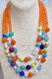 Collana in pietra naturale artigianale