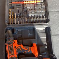 Trapano Avvitatore a Batteria 20V, 2 Batterie 2.0A
