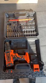 Trapano Avvitatore a Batteria 20V, 2 Batterie 2.0A