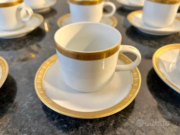 Servizio caffè vintage x12p bordo oro, come nuovo