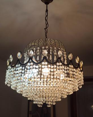 Lampadario Vintage cristallo stile impero