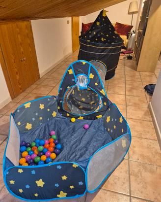 Tenda con tunnel gioco bambini