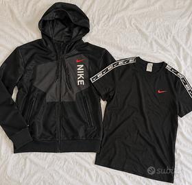 Felpa Nike nera/grigia + maglietta Nike omaggio