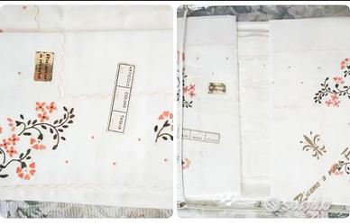 Lenzuolo e federe misto lino NUOVI 