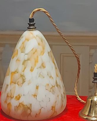Lampada a campana  in vetro soffiato Murano