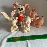 🔴Pupazzi Ledra Ledraplastic animali🟪 lotto 1