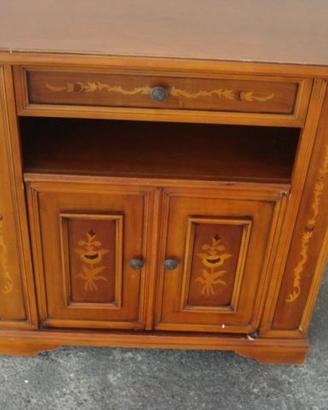 armadietto in legno SU RUOTE 80x40x80