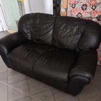 Divano in pelle 2 sedute