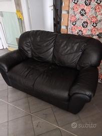 Divano in pelle 2 sedute