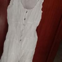 vestito elasticizzato  con bretelline sotto asc 33