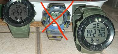 2 orologi tattici verde militare digitali,cronomet