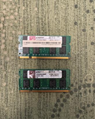 Ram Sodimm ddr2 2x2gb ( 4gb totale )