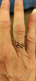 Anello oro 18K con brillanti