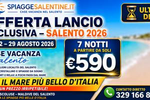 Vivi il mare più bello del salento 22-29 agosto
