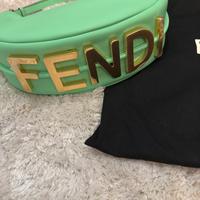 Borsa Fendi in pelle verde Fendigraphy Small