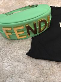 Borsa Fendi in pelle verde Fendigraphy Small