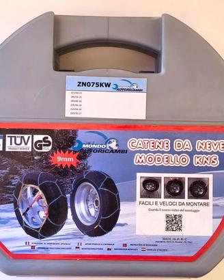 Catene neve 9mm mondo autoricambi KNS ZN095KW
