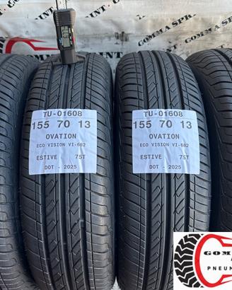 4 PNEUMATICI 155/70 R13 OVATION ESTIVE 85%