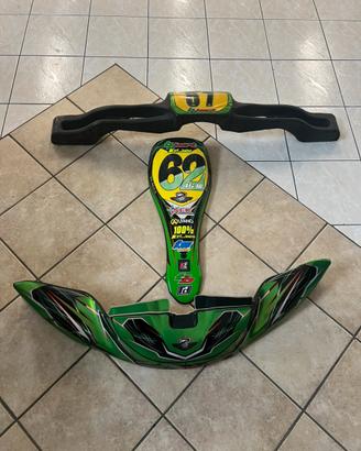 Spoiler anteriore e post+ frontalino KG 506 nero