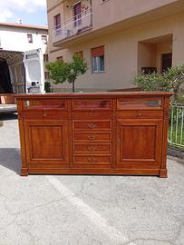 Credenza in MASSON MATIÉE con piana in vetro
