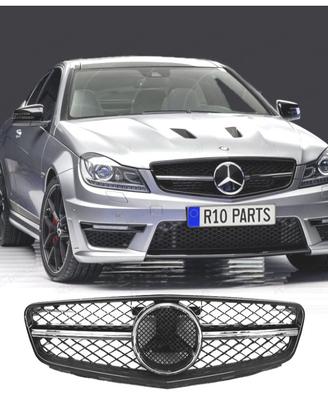GRIGLIA MERCEDES CLASSE C W204 LOOK AMG C63 NERO L