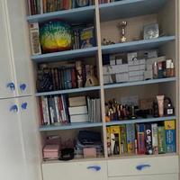 Libreria Moretti  e scrivania con mensole