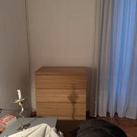 Cassettiera IKEA MALM 4 cassetti rovere chiaro c