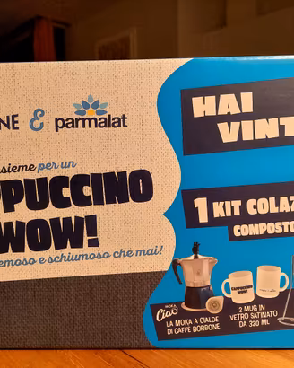 Kit Colazione Caffè Borbone & Parmalat - NUOVO