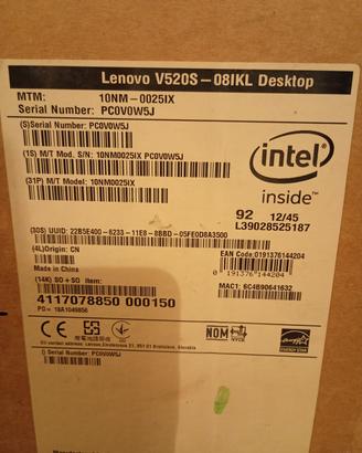 Lenovo v520s 081ll desktop +monitor