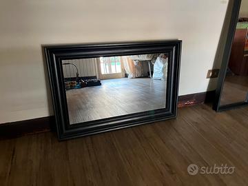 Specchio marrone scuro 90 x 60 spessore 5 cm