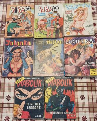N.8Fumetti d'epoca stampati tra il 1971-1980