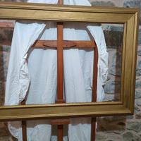 cornice in legno foglia d'oro liscia 