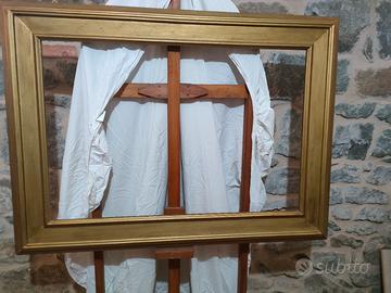 cornice in legno foglia d'oro liscia 