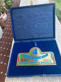 Targa commemorativa 4° Hilton Classic Car Cup