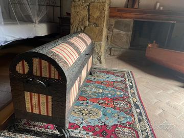 baule antico ferro e legno