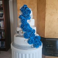 torta scenografica + colonna in polistirolo + nr 2